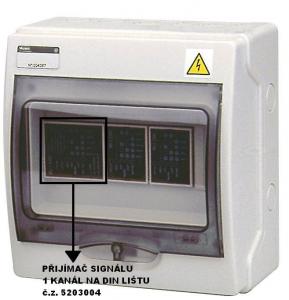 Přijímač signálů – jednokanálový (pro DIN lištu)