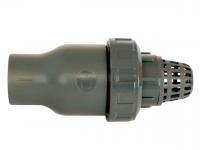Tvarovka - Kuželový zpětný ventil 63 mm se sacím košem Tvarovka - Kuželový zpětný ventil 63 mm se sacím košem